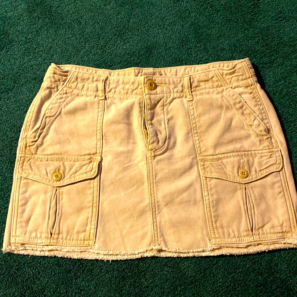 Cute khaki cargo skirt